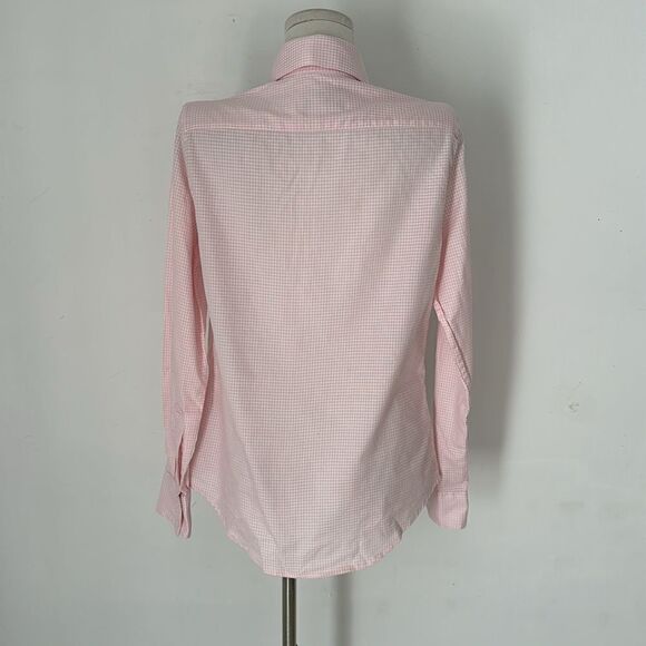 Emma Willis Pink Checkered Button Down Blouse - Picture 5 of 6